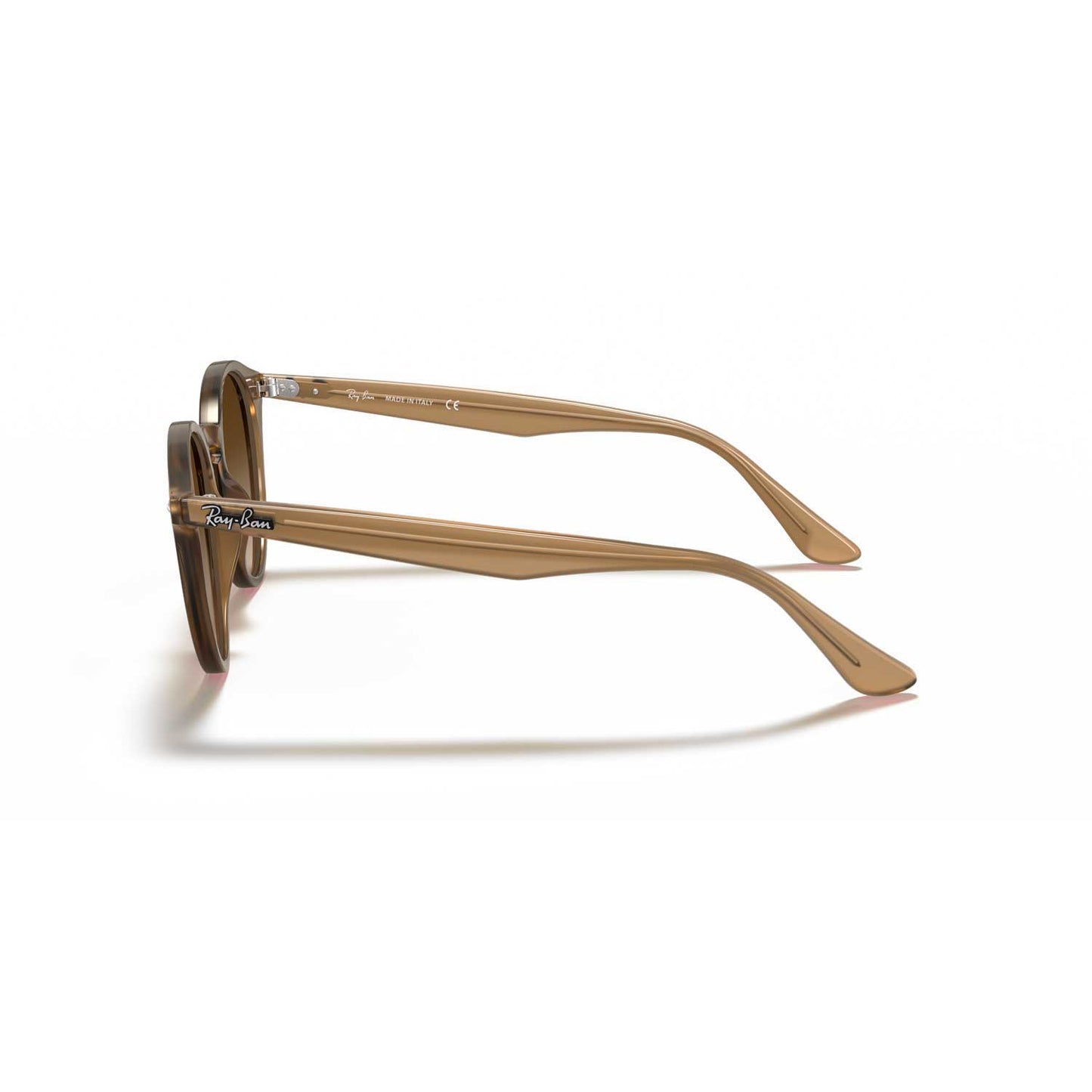 Ray-Ban RB2180 Round  Sunglasses - Turtledove 51 mm Frame - Brown Lenses