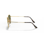 Ray-Ban RB3548N Hexagonal Flat Lenses - Arista Gold Frame / Grey Lens - BeachToBlvd