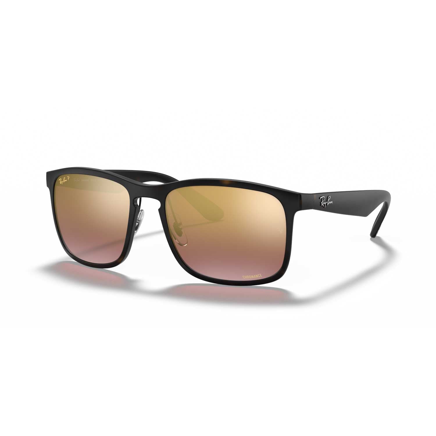 Ray-Ban RB4264 Chromance Polarized Sunglasses - Matte Havana Frame - Violet Lenses - BeachToBlvd