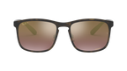 Ray-Ban RB4264 Chromance Polarized Sunglasses - Matte Havana Frame - Violet Lenses