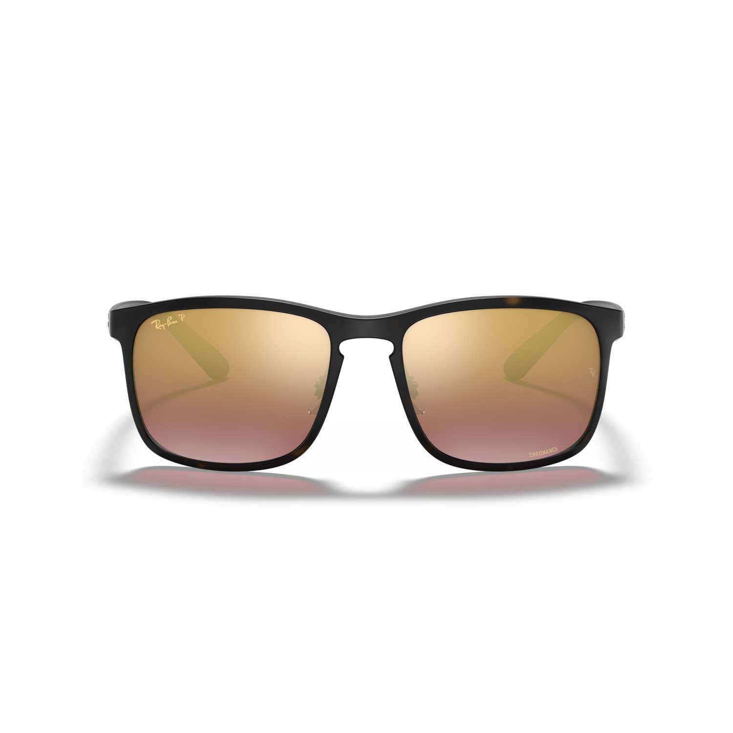 Ray-Ban RB4264 Chromance Polarized Sunglasses - Matte Havana Frame - Violet Lenses - BeachToBlvd