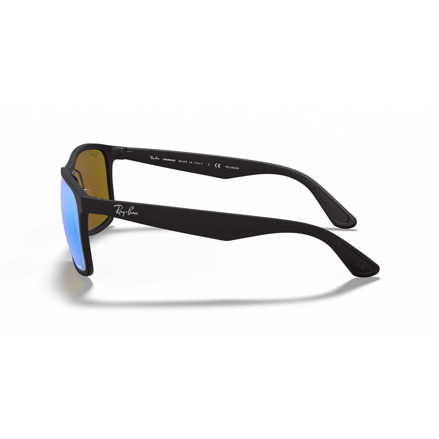 Ray-Ban RB4264 Chromance Polarized Sunglasses - Matte Black Frame - Blue Lenses - BeachToBlvd