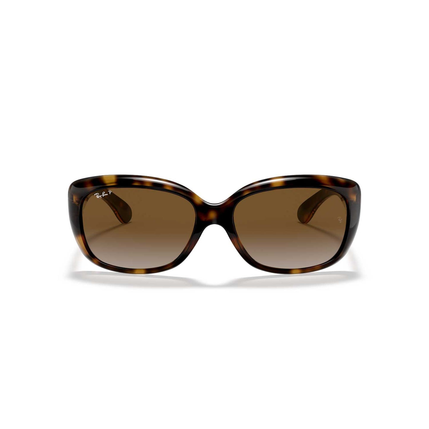 Ray-Ban Jackie Ohh Polarized Sunglasses - Polished Light Havana Frame - Brown Lenses