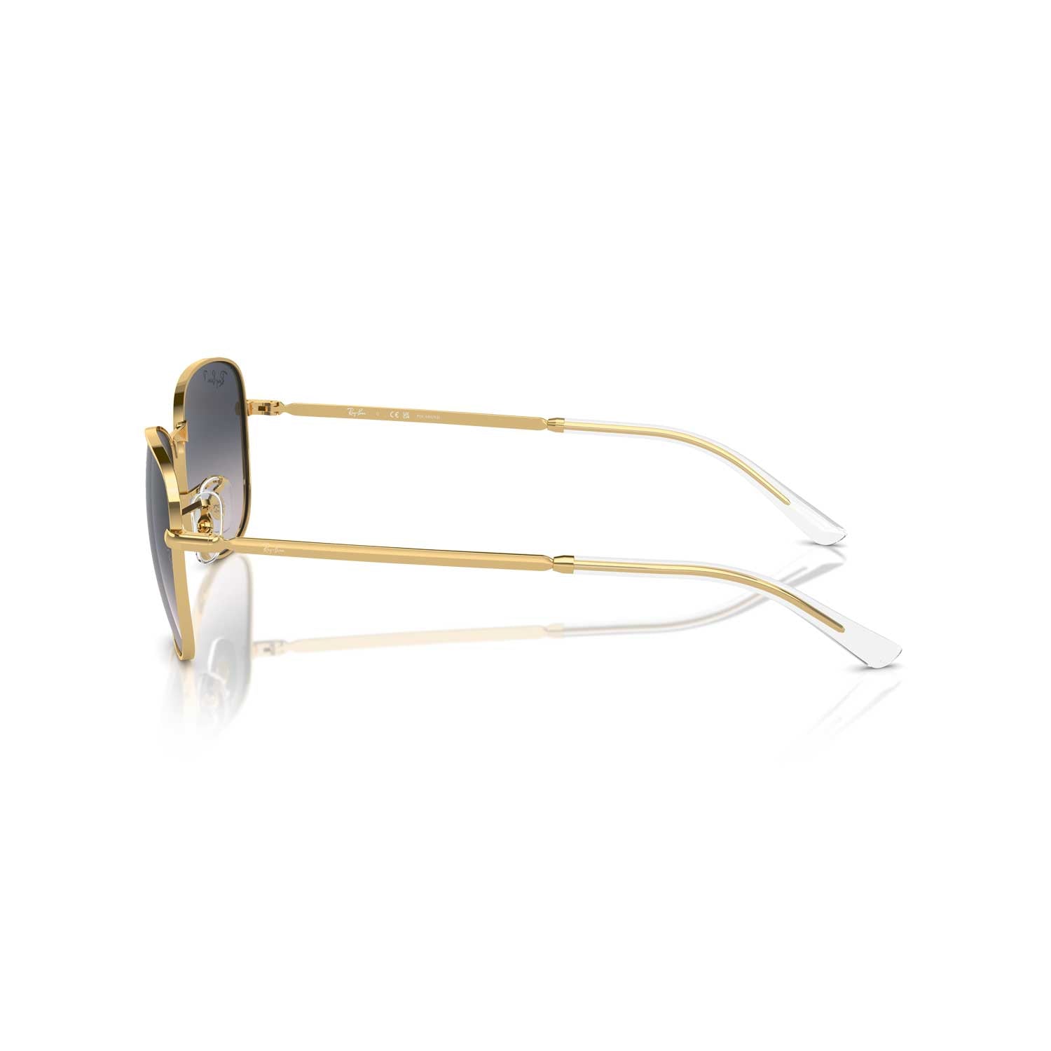 Ray-Ban 0RB3733 Polarized Sunglasses - Arista Gold Frame - Blue Lens - BeachToBlvd