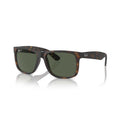Ray-Ban RB4165 Justin Classic Polarized Sunglasses - Havana Frame - Green Lens - BeachToBlvd