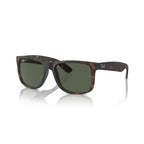 Ray-Ban RB4165 Justin Classic Polarized Sunglasses - Havana Frame - Green Lens - BeachToBlvd