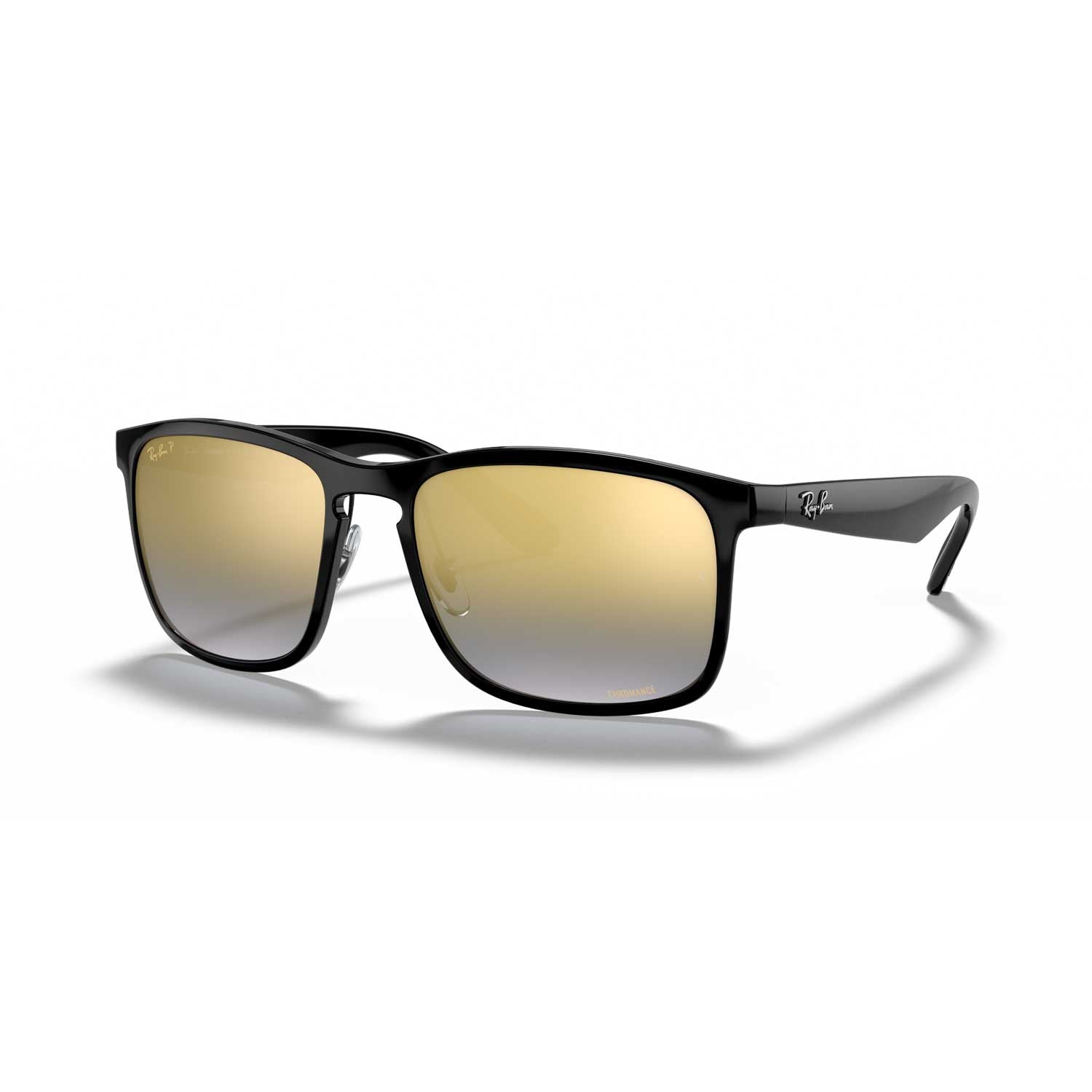 Ray-Ban RB4264 Chromance Polarized Sunglasses - Polished Black Frame - Blue Lenses - BeachToBlvd