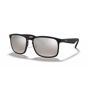 Ray-Ban RB4264 Chromance Polarized Sunglasses - Matte Black Frame - Silver Lenses