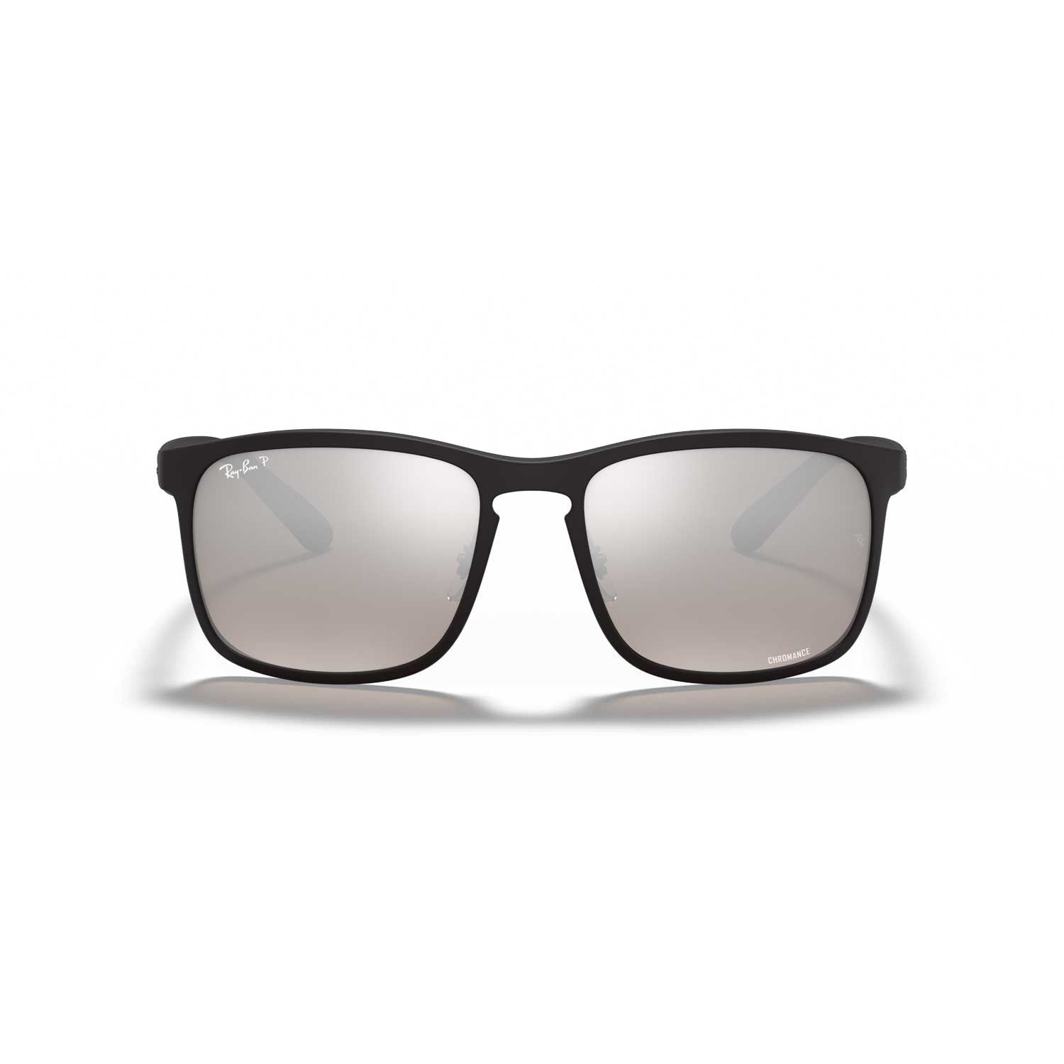 Ray-Ban RB4264 Chromance Polarized Sunglasses - Matte Black Frame - Silver Lenses - BeachToBlvd