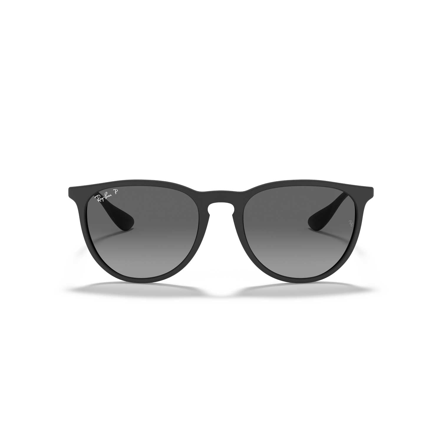 Ray-Ban Erika Color Mix Polarized Sunglasses - Matte Black Frame - Gray Lenses - BeachToBlvd
