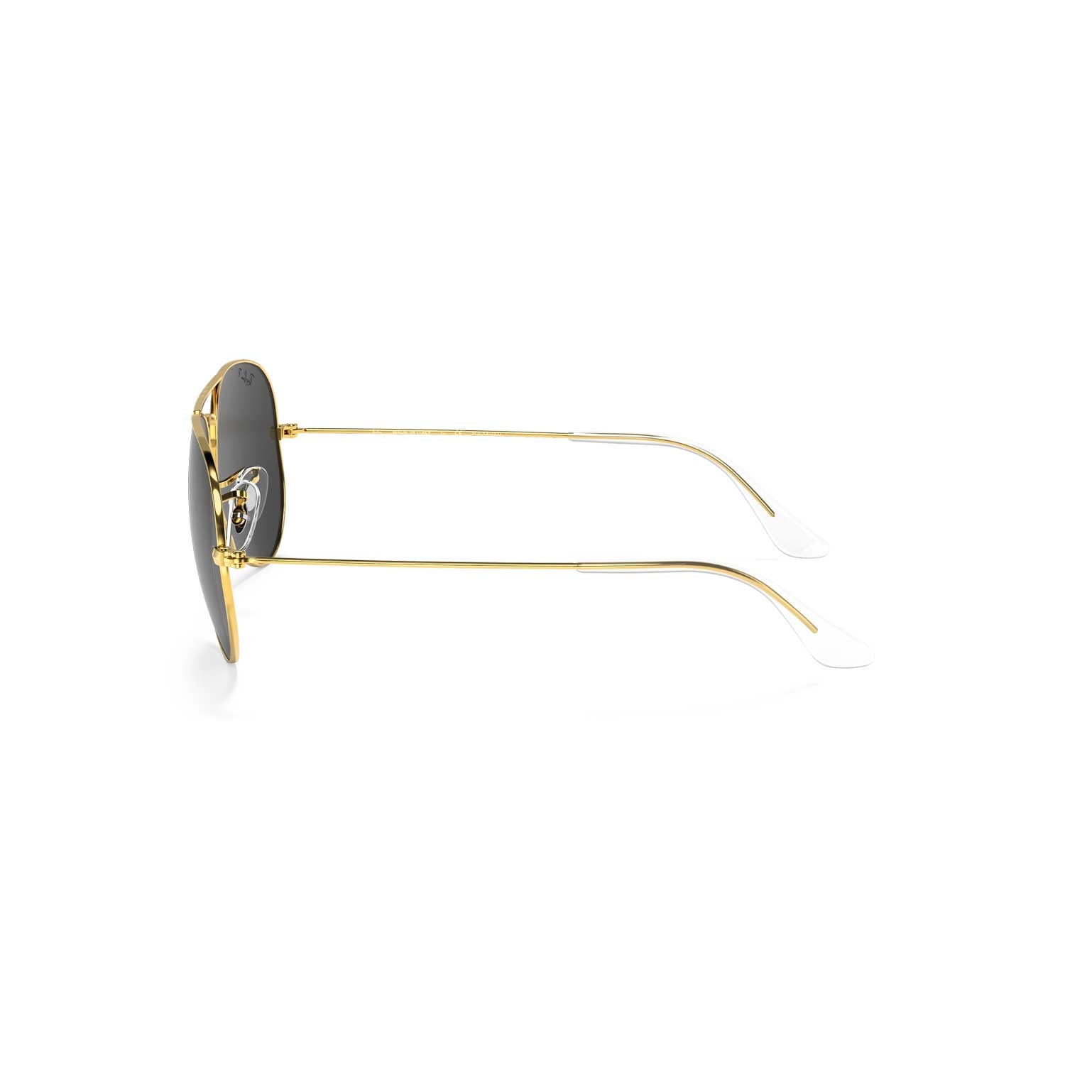 Ray-Ban Aviator Polarized Sunglasses - Legend Gold Frame - Black Lenses - BeachToBlvd