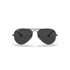 Ray-Ban Aviator Total Polarized Sunglasses - Black Frame - Black Lenses - BeachToBlvd