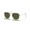 Ray-Ban Frank Polarized Sunglasses - Polished Gold Frame - Green Lens - BeachToBlvd