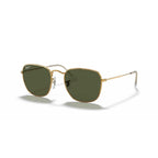 Ray-Ban Frank Polarized Sunglasses - Polished Gold Frame - Green Lens - BeachToBlvd