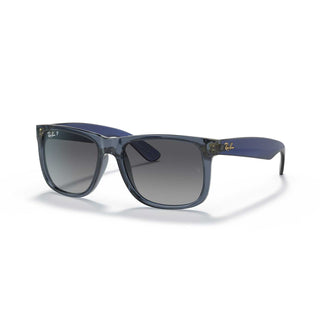 Ray-Ban Justin Polarized Sunglasses - Transparent Blue Frame \ Gray Lens