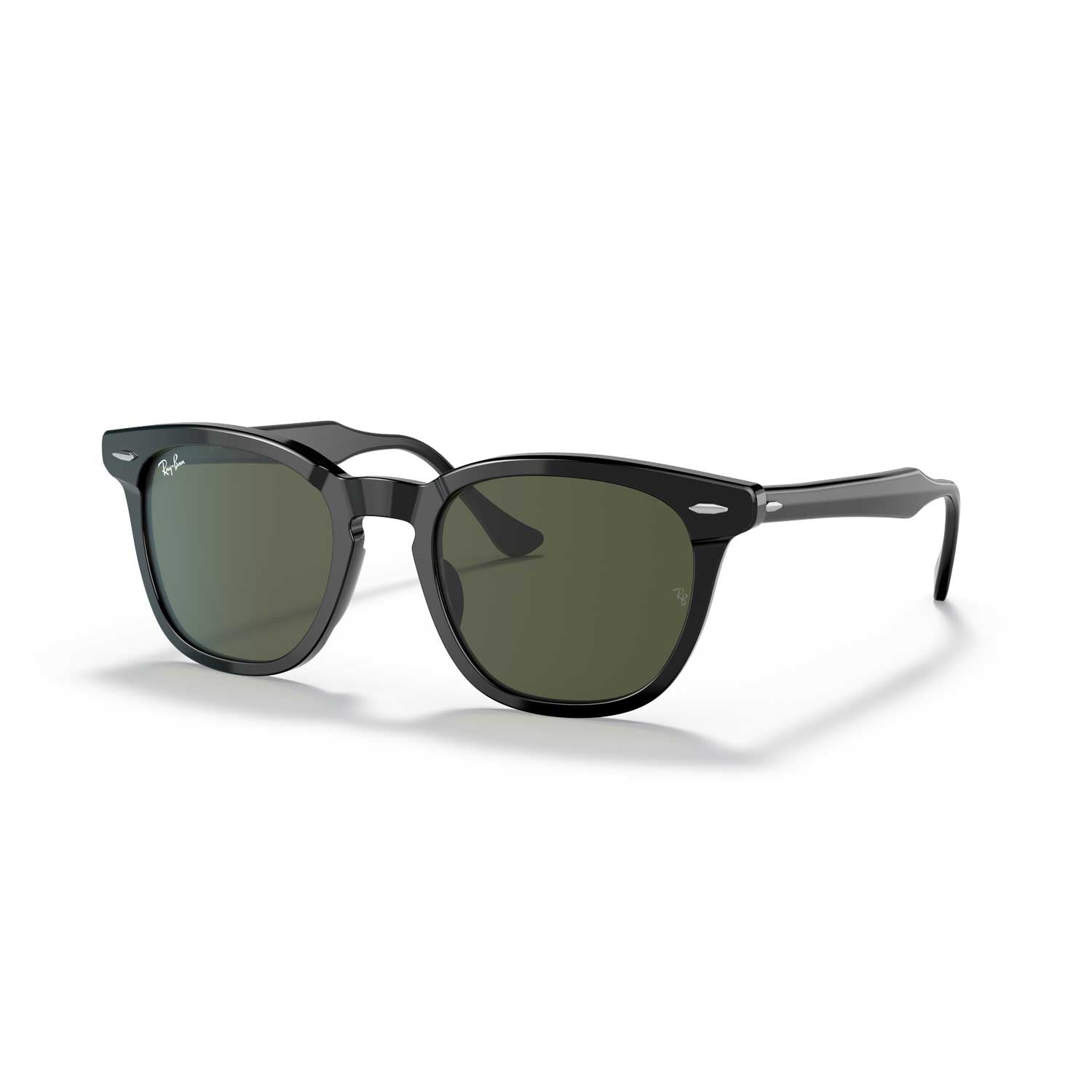 Ray-Ban Hawkeye Sunglasses - Polished Black Frame - Green Lenses - BeachToBlvd