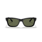 Ray-Ban Burbank Polarized 58 mm Sunglasses - Black Frame - Green Lenses - BeachToBlvd