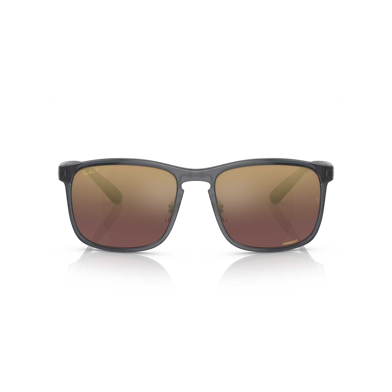 Ray-Ban RB4264 Chromance Polarized Sunglasses - Polished Grey Frame - Purple Lenses - BeachToBlvd