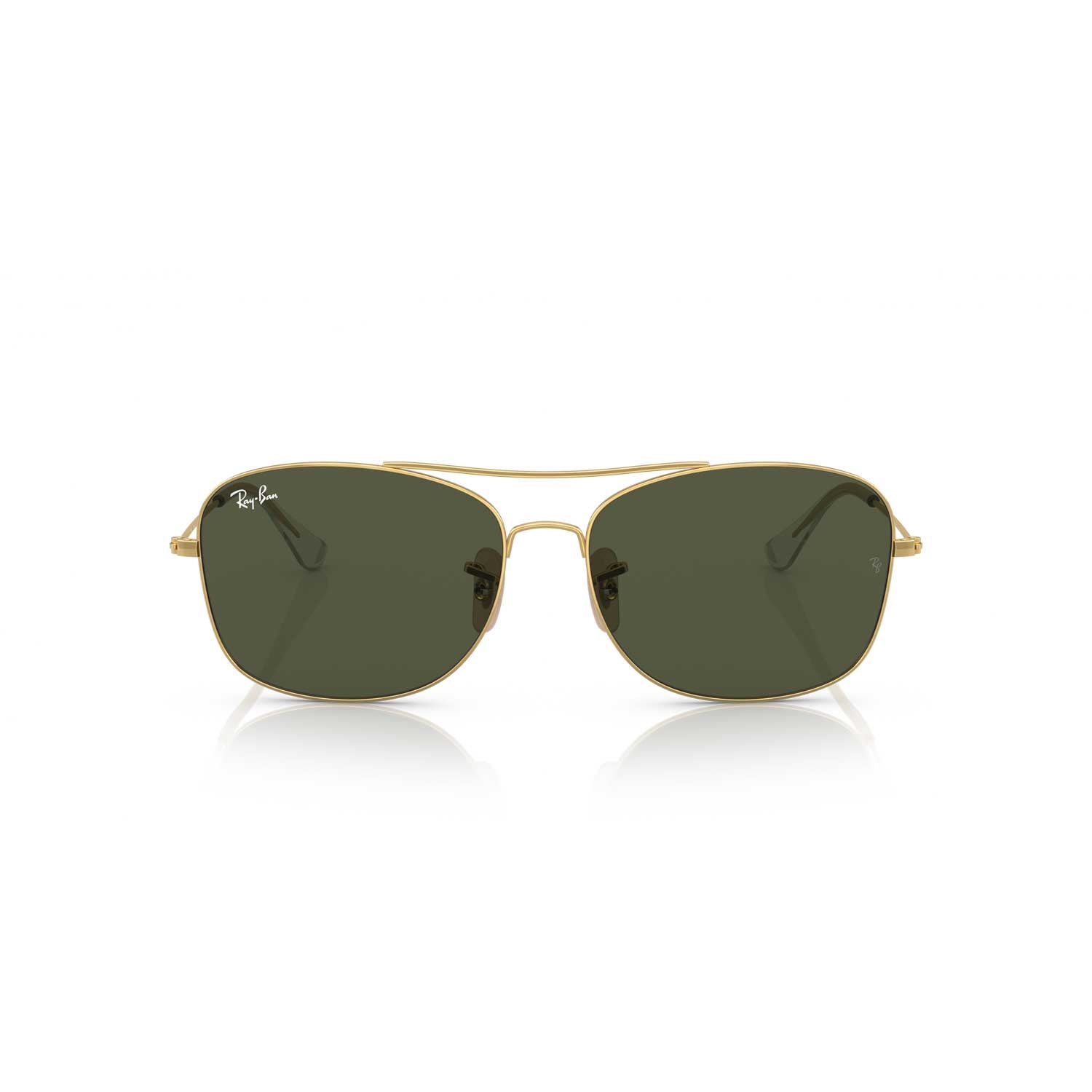 Ray-Ban RB3799 Sunglasses - Gold Frame / Green Lenses - BeachToBlvd