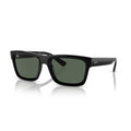 Ray-Ban Warren Bio Based Sunglasses - Polished Black Frame - Green Lenses - BeachToBlvd
