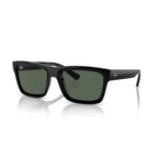 Ray-Ban Warren Bio Based Sunglasses - Polished Black Frame - Green Lenses - BeachToBlvd