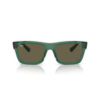 Ray-Ban Warren Bio Based Sunglasses - Polished Transparent Green Frame - Brown Lenses - BeachToBlvd