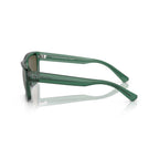 Ray-Ban Warren Bio Based Sunglasses - Polished Transparent Green Frame - Brown Lenses - BeachToBlvd