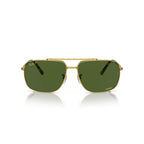 Ray-Ban RB3796 Polarized Chromance Sunglasses - Gold Frame / Dark Green Lens - BeachToBlvd