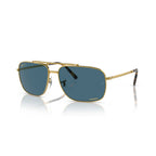 Ray-Ban RB3796 Polarized Chromance Sunglasses - Gold Frame - Blue Lens - BeachToBlvd
