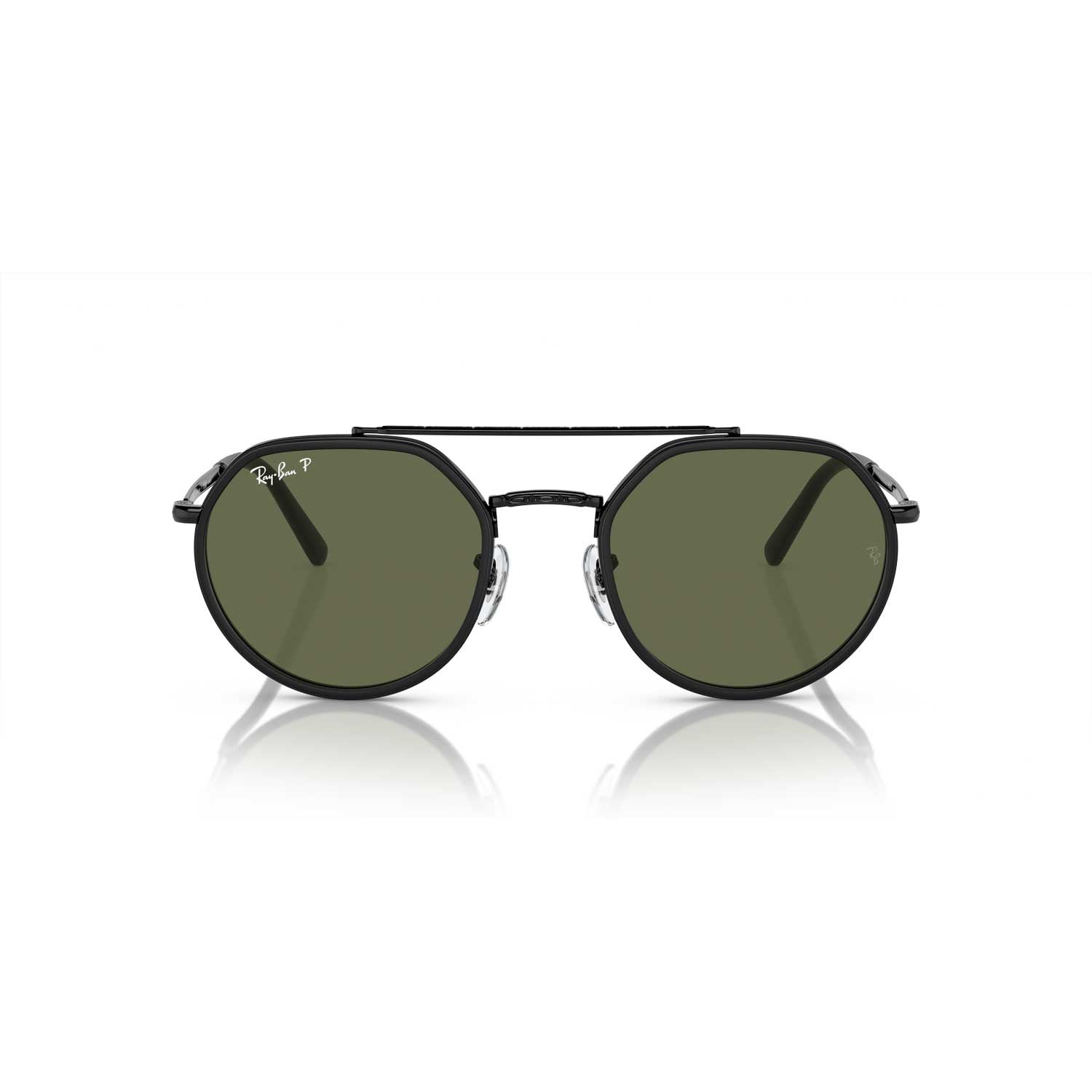 Ray-Ban RB3765 Polarized Sunglasses - Black Frame / Green Classic Lens - BeachToBlvd