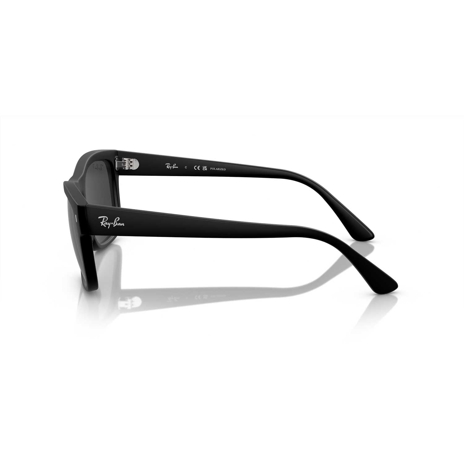 Ray-Ban RB4428 Polarized Sunglasses - Matte Black Frame\ Black Lens - BeachToBlvd