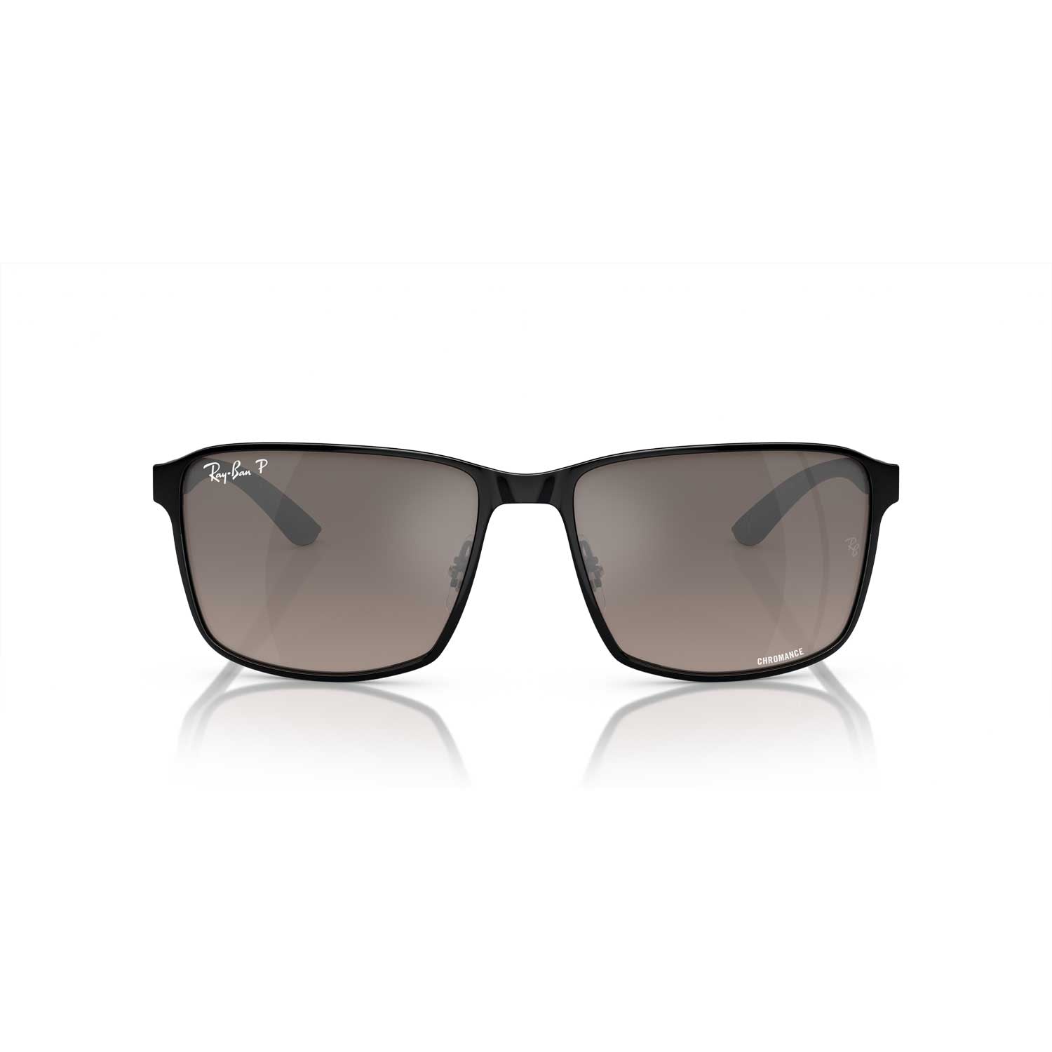 Ray-Ban RB3721CH Chromance Polarized Sunglasses - Black Frame - Gray Lenses - BeachToBlvd