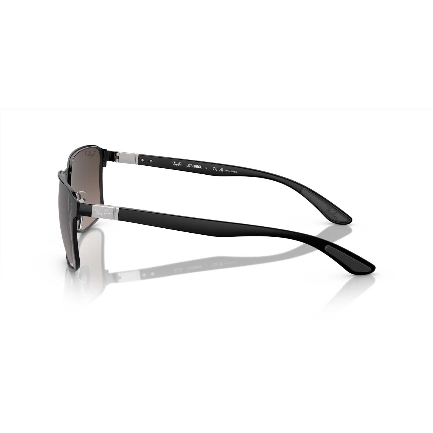 Ray-Ban RB3721CH Chromance Polarized Sunglasses - Black Frame - Gray Lenses - BeachToBlvd