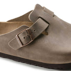 Birkenstock Boston Oiled Leather Sandals - Tobacco Brown - BeachToBlvd