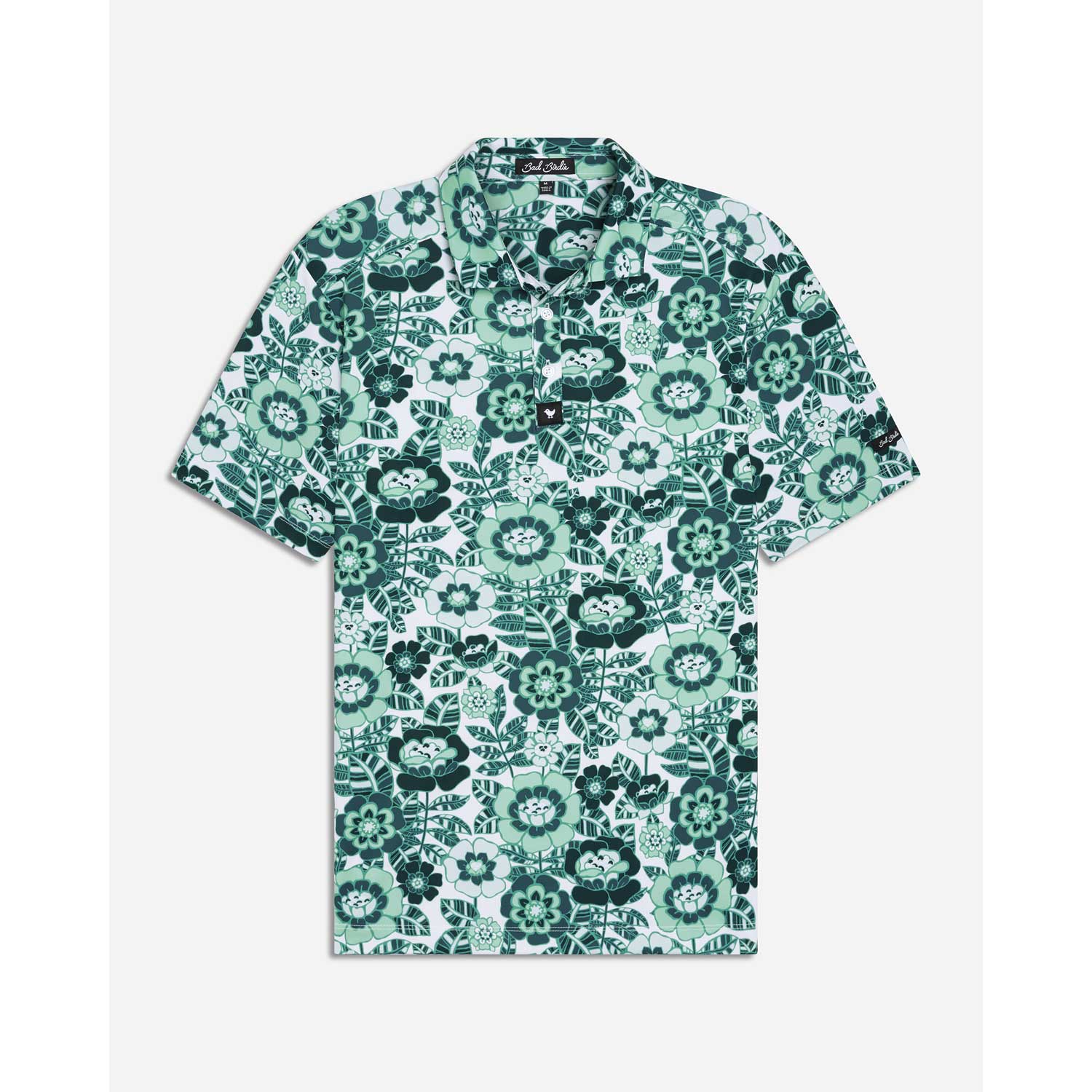 Bad Birdie Lake Effect Men's Core Polo Shirt - Green - BeachToBlvd