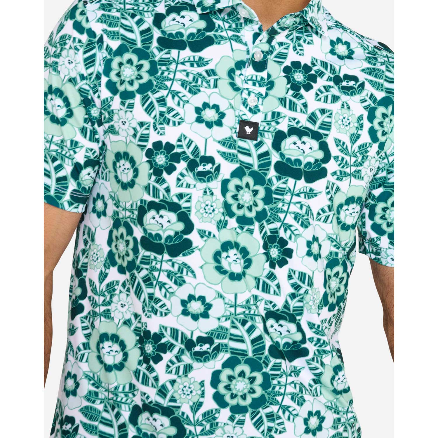 Bad Birdie Lake Effect Men's Core Polo Shirt - Green - BeachToBlvd
