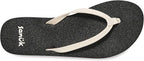 Sanuk Yoga Joy Womens Flip Flops- WHT - BeachToBlvd
