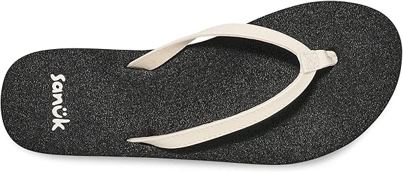 Sanuk Yoga Joy Womens Flip Flops- WHT - BeachToBlvd