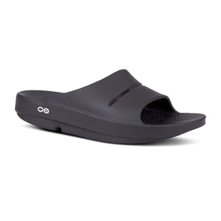 OOFOS - Unisex OOahh Sport - Post Run Recovery Slide Sandal - Black - BeachToBlvd