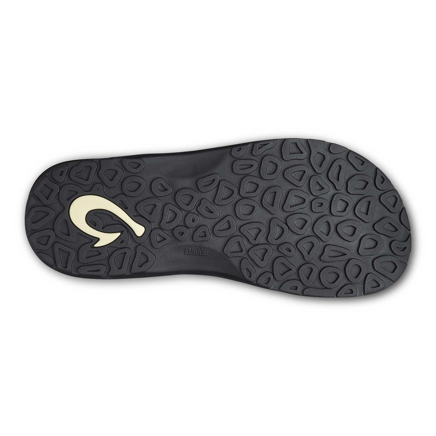 Olukai Ohana Men's Beach Sandals - Black \ Dark Shadow - BeachToBlvd