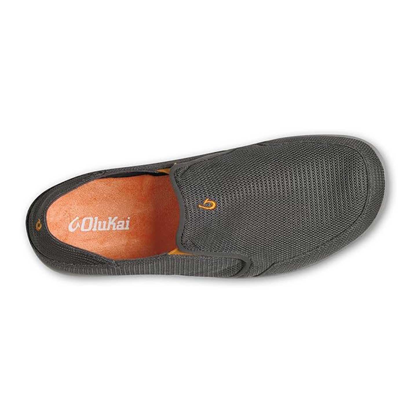 Olukai Nohea Mesh Men's Slip On Sneakers - Dark Shadow - BeachToBlvd