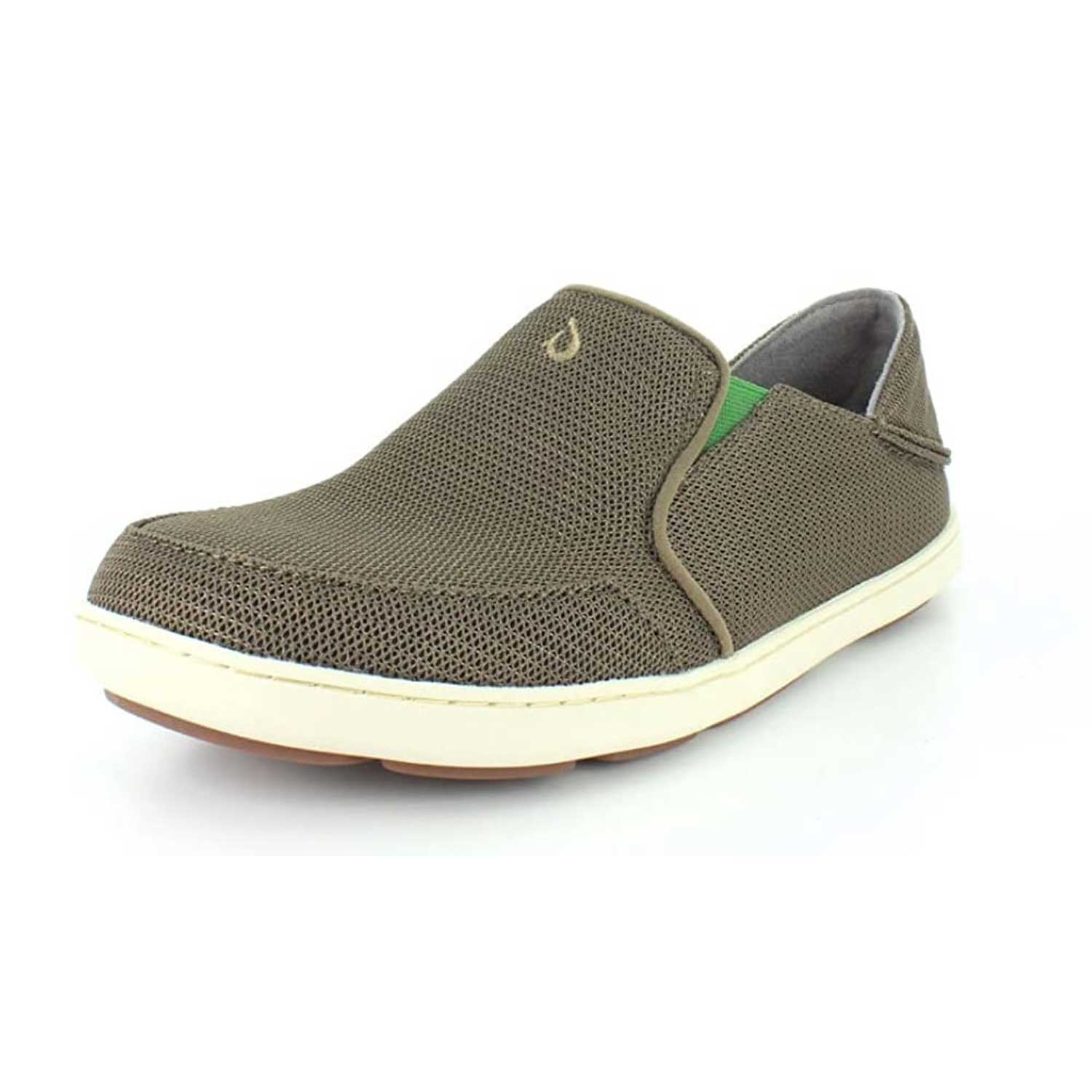 Olukai Nohea Mesh Men's Slip On Sneakers - Mustang/Lime Peel - BeachToBlvd