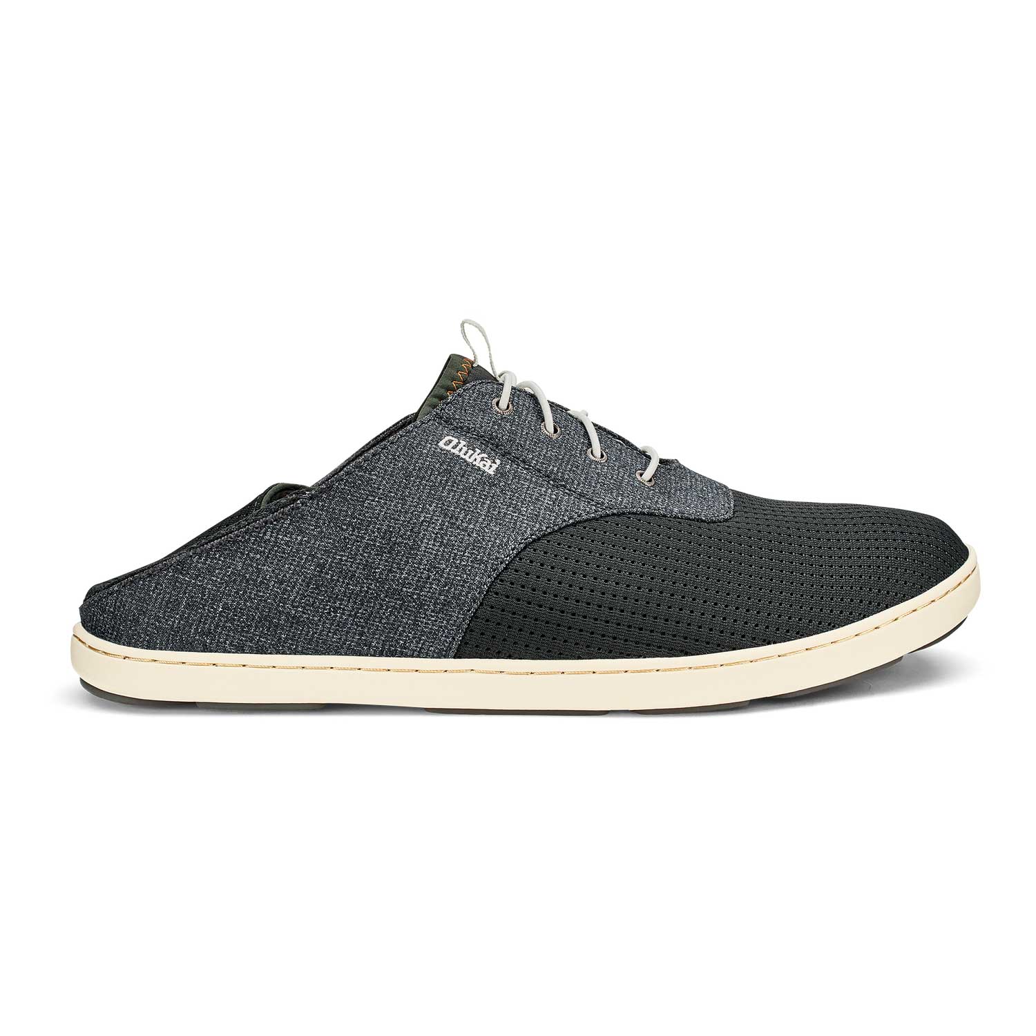Olukai Nohea Moku Men's Boat Shoes - Dark Shadow - BeachToBlvd