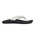 Olukai Ohana Women's Beach Sandals - White / Black - BeachToBlvd