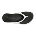 Olukai Ho'opio Women's Beach Sandals - White \ Onyx - BeachToBlvd