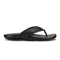Olukai Hiapo Men's Leather Beach Sandals Lava Rock - BeachToBlvd