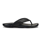 Olukai Hiapo Men's Leather Beach Sandals Lava Rock - BeachToBlvd