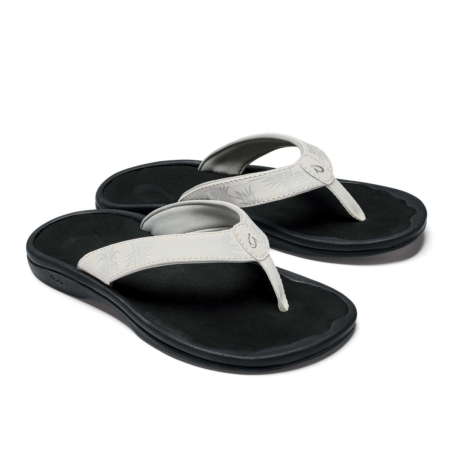 Olukai Ohana Women's Beach Sandals - Bright White / Hua - BeachToBlvd