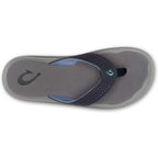 Olukai Ulele Men’s Beach Sandals - Blue Depth \ Charcoal - BeachToBlvd