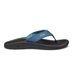 Olukai Ohana Men's Beach Sandals - Vintage Blue / Black - BeachToBlvd